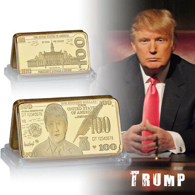 Trump $100 Gold Bar