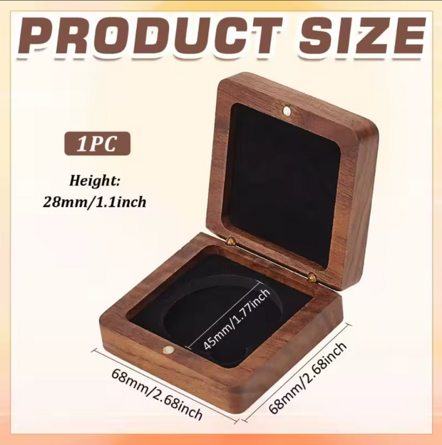 Wood Coin Case