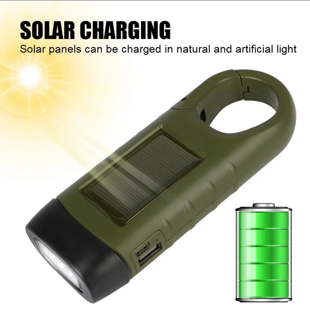 Hand Crank Flashlight