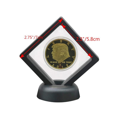 CoinSeal Floating Coin Display size: 2.75 in frame, 2.3 in window