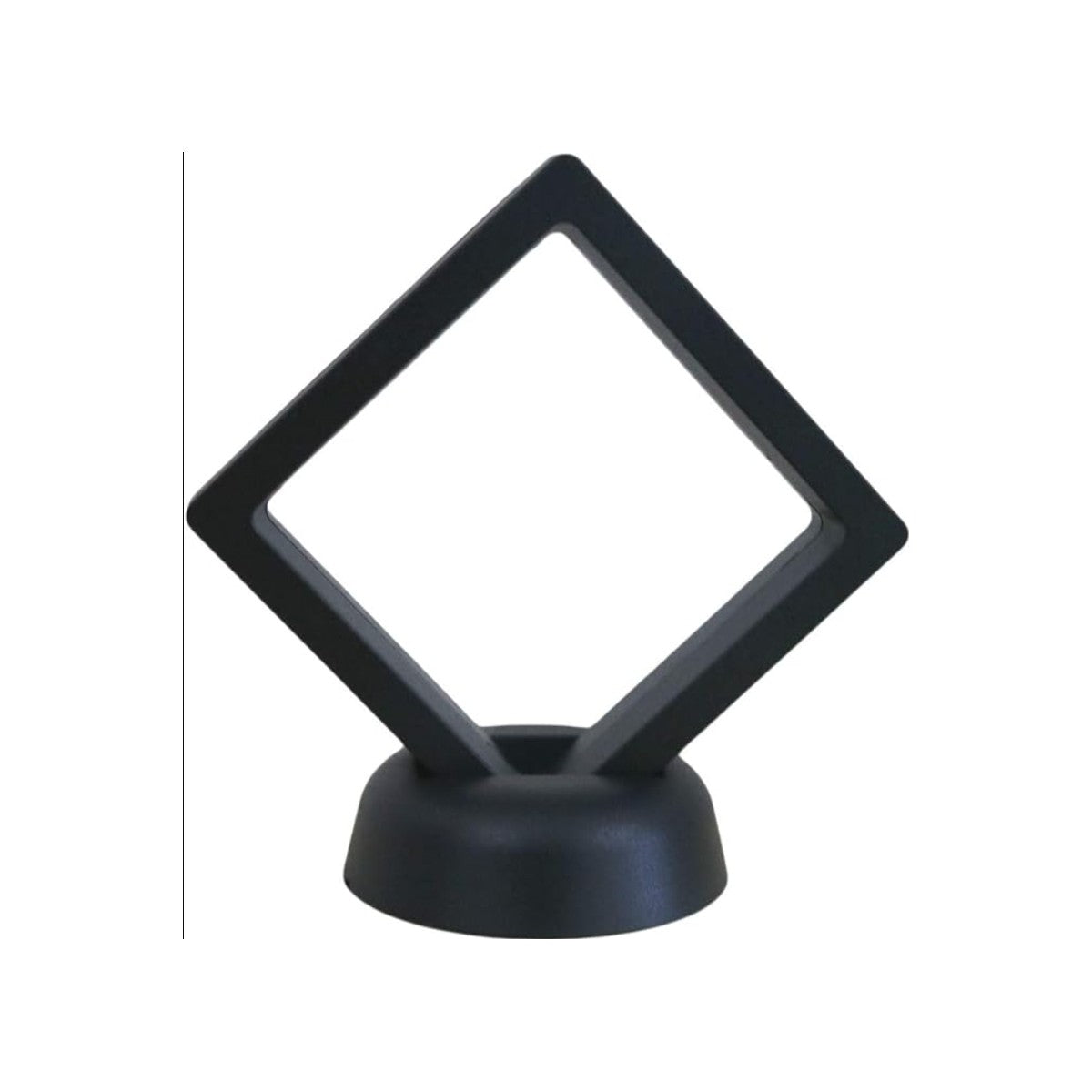 CoinSeal Floating Coin Display, empty frame on its round stand