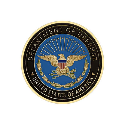 Defense Tribute Coin eagle side straight on: Department of Defense, United States of America