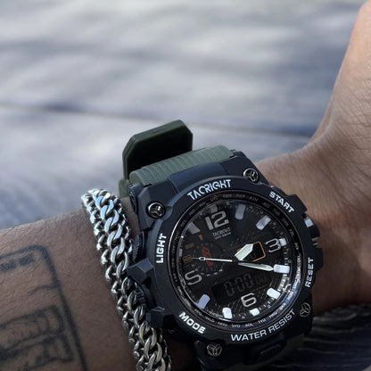 Military Watch worn on the wrist, showing the size of the large dial