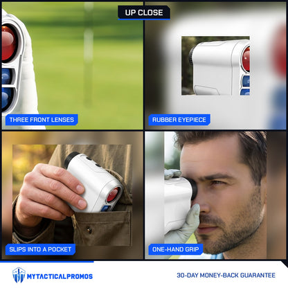 Range Finder close-ups: three front lenses, rubber eyepiece, slips into a pocket, one-hand grip