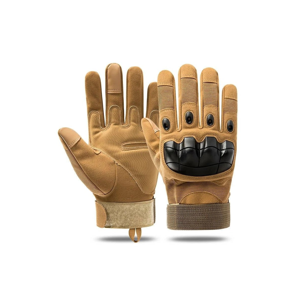 Tactical Gloves pair shown palm side and back side