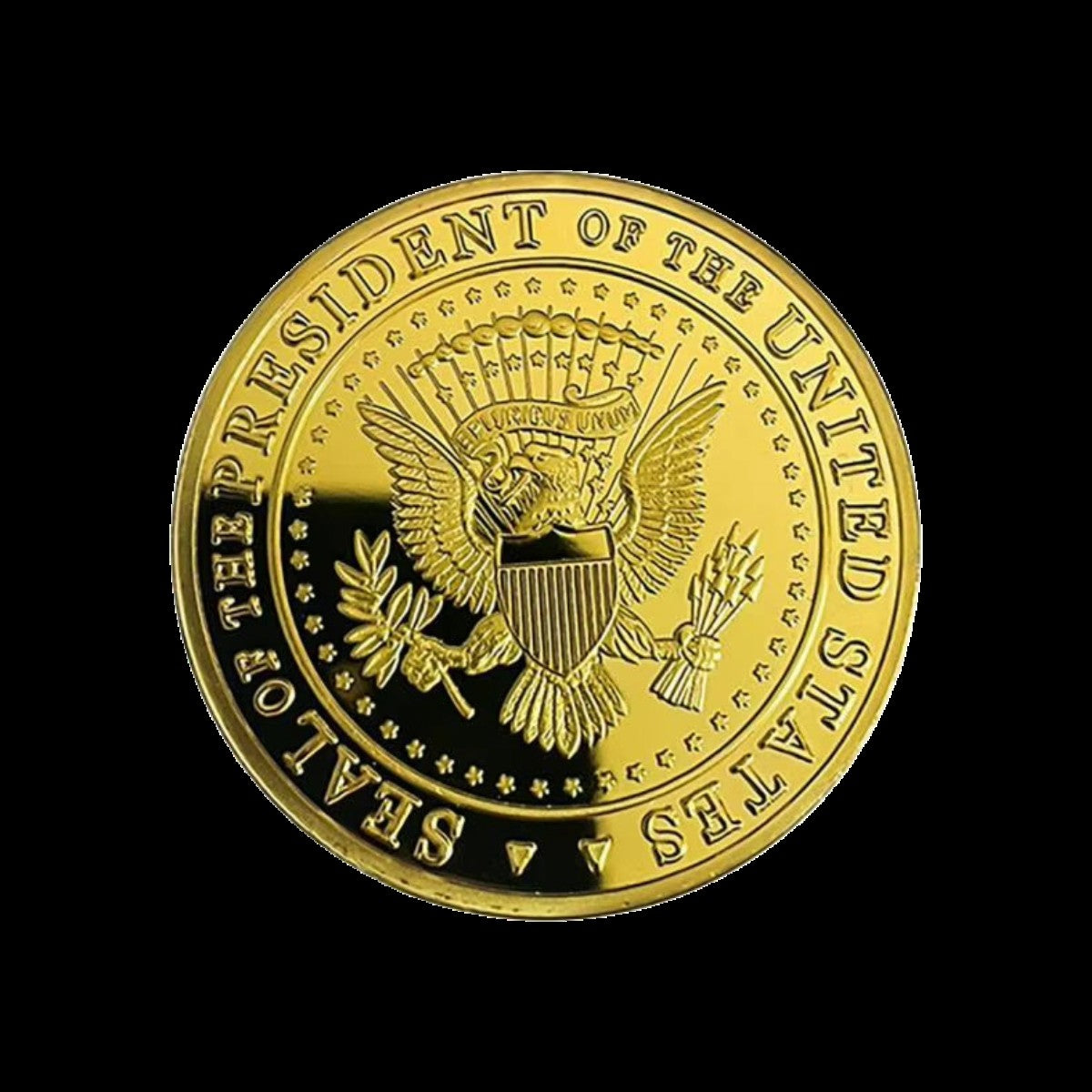 Trump Second Term Coin reverse: presidential seal, Seal of the President of the United States