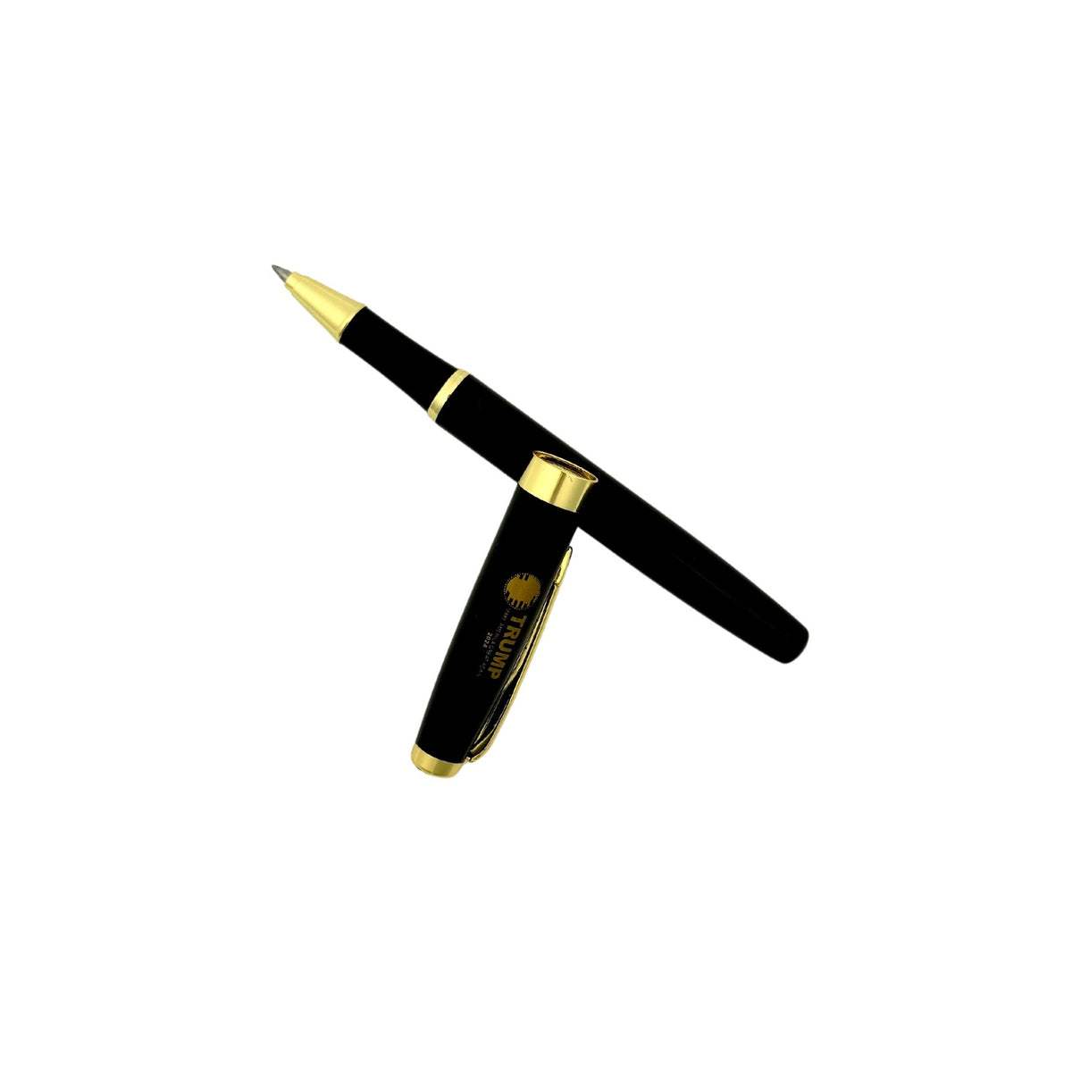 Trump Pen with the cap resting across the barrel