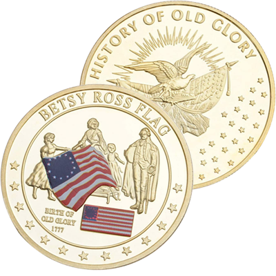 Betsy Ross Flag Coin